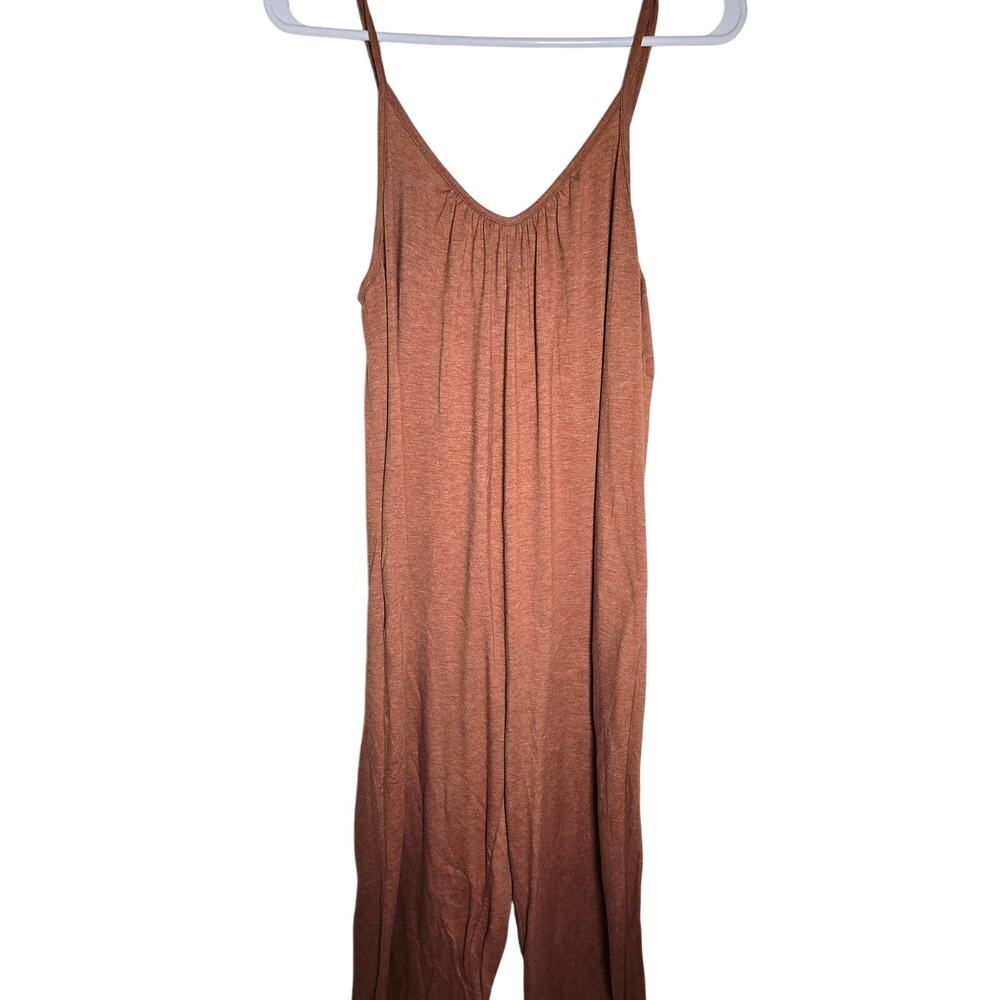 Flowy Wide Leg Jumper Lightweight, Stretchy Adjustable at Shoulders Orange Lg - Picture 4 of 9